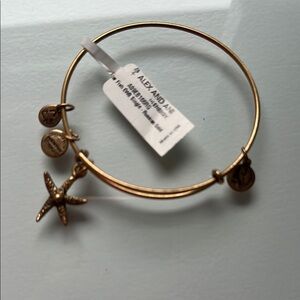 Alex and Ani Gold Expandable Wire Bracelet